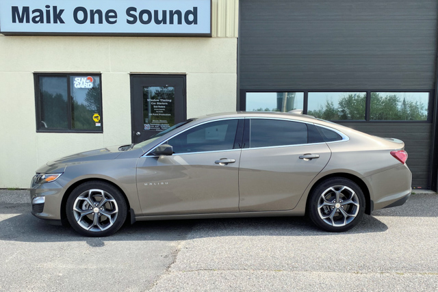 Chevrolet 2020 Malibu with professional window tint in North Bay
